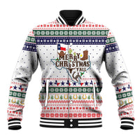 Merry Christmas Yall Texas Baseball Jacket Xmas Holiday Patterns - Wonder Print Shop