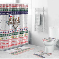 Merry Christmas Yall Texas Bathroom Set Xmas Holiday Patterns - Wonder Print Shop