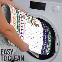 Merry Christmas Yall Texas Bathroom Set Xmas Holiday Patterns - Wonder Print Shop