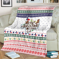 Merry Christmas Yall Texas Blanket Xmas Holiday Patterns - Wonder Print Shop