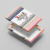 Merry Christmas Yall Texas Canvas Wall Art Xmas Holiday Patterns - Wonder Print Shop
