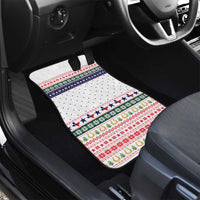 Merry Christmas Yall Texas Car Mats Xmas Holiday Patterns - Wonder Print Shop