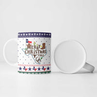 Merry Christmas Yall Texas Ceramic Mug Xmas Holiday Patterns - Wonder Print Shop