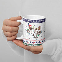 Merry Christmas Yall Texas Ceramic Mug Xmas Holiday Patterns - Wonder Print Shop