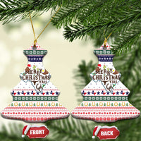 Merry Christmas Yall Texas Ceramic Ornament Xmas Holiday Patterns - Wonder Print Shop