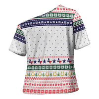 Merry Christmas Yall Texas Cross Shoulder Shirt Xmas Holiday Patterns - Wonder Print Shop
