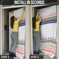 Merry Christmas Yall Texas Door Cover Xmas Holiday Patterns - Wonder Print Shop