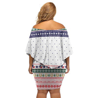 Merry Christmas Yall Texas Family Matching Off Shoulder Short Dress and Hawaiian Shirt Xmas Holiday Patterns - Wonder Print Shop