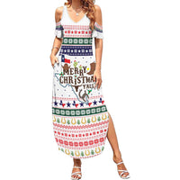 Merry Christmas Yall Texas Family Matching Summer Maxi Dress and Hawaiian Shirt Xmas Holiday Patterns - Wonder Print Shop