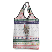 Merry Christmas Yall Texas Grocery Bag Xmas Holiday Patterns - Wonder Print Shop