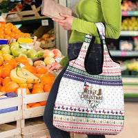 Merry Christmas Yall Texas Grocery Bag Xmas Holiday Patterns - Wonder Print Shop