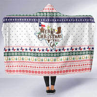 Merry Christmas Yall Texas Hooded Blanket Xmas Holiday Patterns - Wonder Print Shop