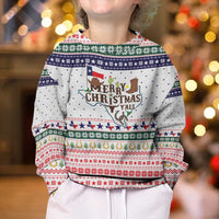 Merry Christmas Yall Texas Kid Ugly Christmas Sweater Xmas Holiday Patterns - Wonder Print Shop