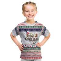 Merry Christmas Yall Texas Kid T Shirt Xmas Holiday Patterns - Wonder Print Shop