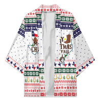 Merry Christmas Yall Texas Kimono Xmas Holiday Patterns - Wonder Print Shop