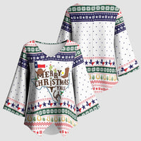 Merry Christmas Yall Texas Kimono Sleeve Blouse Xmas Holiday Patterns - Wonder Print Shop