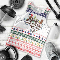 Merry Christmas Yall Texas Men Tank Top Xmas Holiday Patterns - Wonder Print Shop