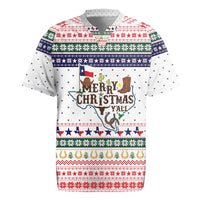 Merry Christmas Yall Texas Rugby Jersey Xmas Holiday Patterns - Wonder Print Shop