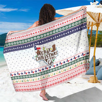 Merry Christmas Yall Texas Sarong Xmas Holiday Patterns - Wonder Print Shop
