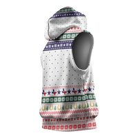 Merry Christmas Yall Texas Sleeveless Hoodie Xmas Holiday Patterns - Wonder Print Shop