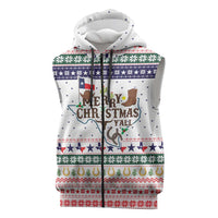 Merry Christmas Yall Texas Sleeveless Zip Hoodie Xmas Holiday Patterns - Wonder Print Shop