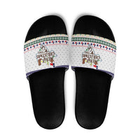 Merry Christmas Yall Texas Slide Sandals Xmas Holiday Patterns - Wonder Print Shop