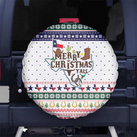 Merry Christmas Yall Texas Spare Tire Cover Xmas Holiday Patterns - Wonder Print Shop