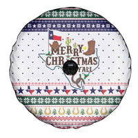 Merry Christmas Yall Texas Spare Tire Cover Xmas Holiday Patterns - Wonder Print Shop