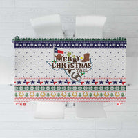 Merry Christmas Yall Texas Tablecloth Xmas Holiday Patterns - Wonder Print Shop