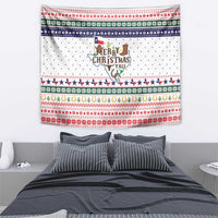Merry Christmas Yall Texas Tapestry Xmas Holiday Patterns - Wonder Print Shop