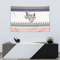 Merry Christmas Yall Texas Tapestry Xmas Holiday Patterns - Wonder Print Shop