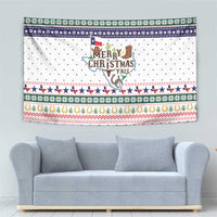 Merry Christmas Yall Texas Tapestry Xmas Holiday Patterns - Wonder Print Shop