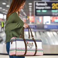 Merry Christmas Yall Texas Travel Bag Xmas Holiday Patterns - Wonder Print Shop