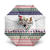 Merry Christmas Yall Texas Umbrella Xmas Holiday Patterns - Wonder Print Shop