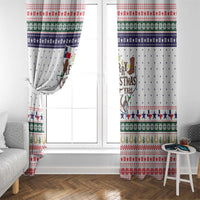 Merry Christmas Yall Texas Window Curtain Xmas Holiday Patterns - Wonder Print Shop