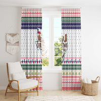 Merry Christmas Yall Texas Window Curtain Xmas Holiday Patterns - Wonder Print Shop