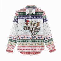 Merry Christmas Yall Texas Women Casual Shirt Xmas Holiday Patterns - Wonder Print Shop