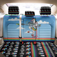 Unicorn Pew Pew Christmas Back Car Seat Cover Xmas Holiday Patterns - Wonder Print Shop