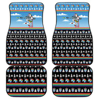 Unicorn Pew Pew Christmas Car Mats Xmas Holiday Patterns - Wonder Print Shop