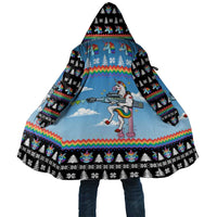 Unicorn Pew Pew Christmas Cloak Xmas Holiday Patterns - Wonder Print Shop
