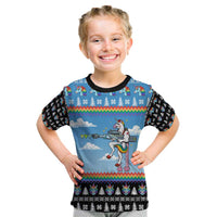 Unicorn Pew Pew Christmas Kid T Shirt Xmas Holiday Patterns - Wonder Print Shop