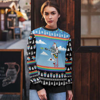 Unicorn Pew Pew Christmas Ugly Christmas Sweater Xmas Holiday Patterns - Wonder Print Shop