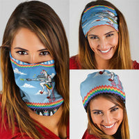 Unicorn Pew Pew Christmas Neck Gaiter Xmas Holiday Patterns - Wonder Print Shop