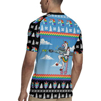 Unicorn Pew Pew Christmas Rugby Jersey Xmas Holiday Patterns - Wonder Print Shop