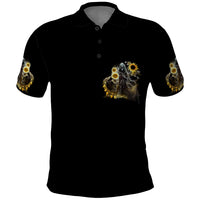 I Am The Storm Reaper Sunflower Roses Wings Polo Shirt - Wonder Print Shop
