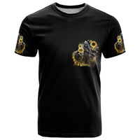 I Am The Storm Reaper Sunflower Roses Wings T Shirt - Wonder Print Shop