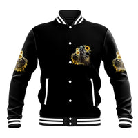 I Am The Storm Reaper Sunflower Roses Wings Baseball Jacket - Wonder Print Shop