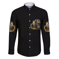 I Am The Storm Reaper Sunflower Roses Wings Family Matching Short Sleeve Bodycon Dress and Hawaiian Shirt - Wonder Print Shop