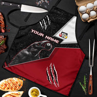 Personalized Raven Billiards Apron with Dark Cemetery Scene and Red Eye Crow Artwork - Wonder Print Shop
