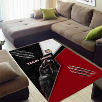 Personalized Raven Billiards Area Rug with Dark Cemetery Scene and Red Eye Crow Artwork - Wonder Print Shop